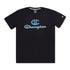 T-shirt nera da bambino con logo sul petto Champion, Abbigliamento Sport, SKU a762000020, Immagine 0